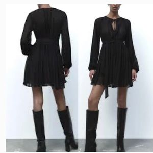 ZARA Black Sheer dress size Medium